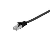 Equip 607697 CAT.6A U/FTP FLACH-PATCHKABEL, 0,5M, SCHWARZ
