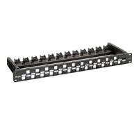 Equip 769225 Cat6a Nero Vetroresina Policarbonato Montaggio a rack 1U RoHS
