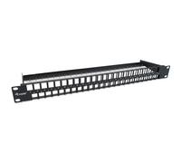 Equip 769258 48-Port Keystone Cat.6 Unshielded Patch Panel - Black