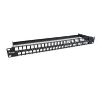 Equip 769258 48-Port Keystone Cat.6 Unshielded Patch Panel - Black