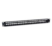 Equip 769327 Keystone - Pannello Patch schermato a 24 Porte, Colore: Nero
