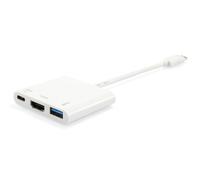 Equip Adattatore da USB-C a HDMI, USB-A, USB PD da 60 W (Usb Type C To Hdmi Female/Usb - A Female/Pd Adapter - Warranty: 12M) NEW