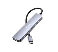 Equip Adattatore USB-C->HDMI/3xUSB-C/USB PD 4K/60Hz 0,25m