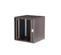 Equip Armadio per server, 19", 12U, 600 x 600 mm, porta in vetro, nero