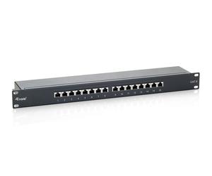 Equip C6 16-Port Patch Panel Black