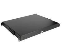 Equip Cassetto 19" per armadi server 1U, chiudibile a chiave, nero