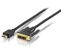 Equip 119322 cavo e adattatore video 2 m HDMI DVI-D Nero
