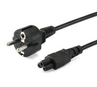 Equip Cavo di alimentazione da C5 a Schuko da 3 m, maschio/femmina, colore: Nero