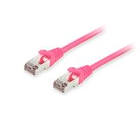Equip Cavo patch Cat6A S/FTP, 2 x RJ45, 0,15 m, rosa