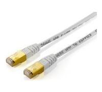 Equip - Cavo patch - Da RJ-45 (M) a RJ-45 (M) - 10 m - Doppino intrecciato non schermato rivestito (F/UTP) - CAT 5e - bianco