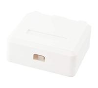 Equip Custodia per 2 Keystone Jack con coperchio bianco