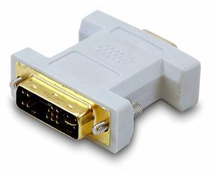 Equip DVI Adattatore digitale -> VGA analogo, 12+5/HDB 15, M/F - adattatori per cavo video (12+5/HDB 15, M/F, 1,8m, maschio/femmina, beige)