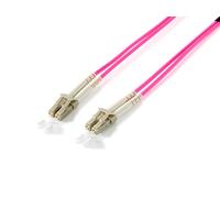 Equip Fiber optic cable LC->LC 50/125mμ 20.00m Multimode Duplex Violet Polybag 2
