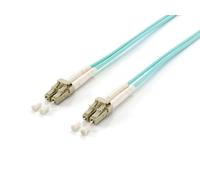 Equip Fiber Optic Patch Cable LC->LC 50/125mμ 10.00m Multimode Duplex Turquoise
