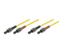 Equip Fibre Optic Cable (ST->ST 2.00m Singlemode Duplex OS2 Yellow Polybag) 2,00