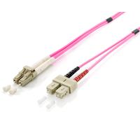 Equip Fibre Optic Patch Cable LC > SC 50/125 mμ 5.00 m Multimode Duplex Purple P