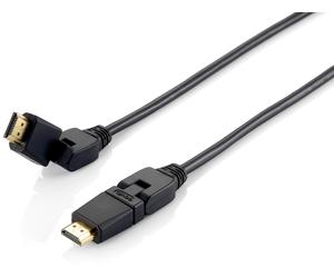 equip High Speed HDMI Cable with Ethernet/Rotatable Connector 5 m Black