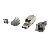 Equip Keystone Jack Shielded Cat.6A RJ45 Connector Set of 5