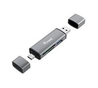 Equip 245460 lettore di schede USB 3.2 Gen 1 (3.1 Gen 1) Type-A/Type-C Grigio