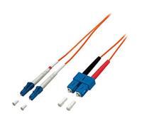 Equip LWL-Patchkabel-Glasfaserkabel LC->SC 62.5/125mμ 2.00m Multimode Duplex Ora