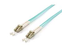 Equip LWL Patch Cable LC->LC 30.00m Multimode Duplex OM3 turq Polybag 30,00 Mete