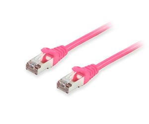 Equip Network Cable Cat6A S/FTP RJ45 Connector 0.50m Pink