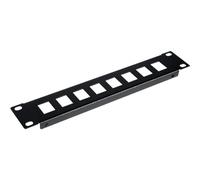 Equip Pannello Patch 10" con Montaggio Keystone 1U, Nero
