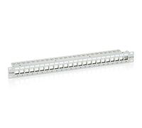 Equip Patch Panel 24x RJ45 Cat6 19 Inch 1HE Keystone RAL 7035
