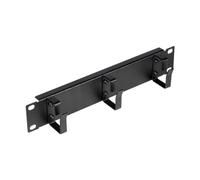 Equip Passacavo da 10" con Inserto ad Anello, 1U Nero