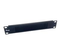 Equip Passacavo piastra spazzola 25,4 cm (10"), 1U, nero