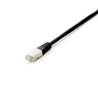 Equipaggiamento - cavo patch - rj -45 (m) a rj -45 (m) - 1 m - s/ftp - cat 6a - alogeno -free, diviso - nero NEW