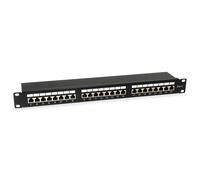 Equip Patch Panel 24x RJ45 Cat6 19 Inches 1HE Black