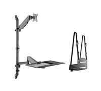 Equip Postazione di lavoro a parete con monitor singolo da 17“-32”. (650170)