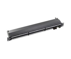 Equip Professional Patch Panel black 1U 24 Ports 0326624 24-Port Cat.6A Shielded