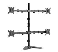 Equip Supporto da Scrivania per 4 Monitor con Base 17-32" Nero