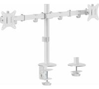 Equip Supporto da tavolo snodato 650167 per doppio monitor 17"-32" Bianco