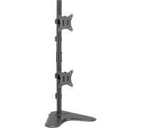 Equip Supporto da Scrivania Verticale per Doppio Monitor con Base 17-32"