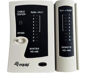 Equip Tester per cavo di rete RJ45, RJ12 e RJ11