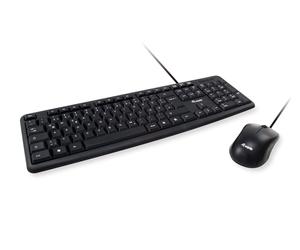 Equip Wired combination keyboard and mouse, black, DE