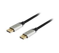 Equipaggia 119263 cavo DisplayPort 3 m Alluminio, Nero