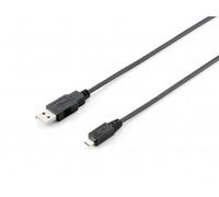 Equipaggia 128594 cavo USB 1 m USB 2.0 USB A Micro-USB B Nero NEW