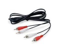Equipaggia 147094 cavo audio 2,5 m 2 x RCA Nero NEW