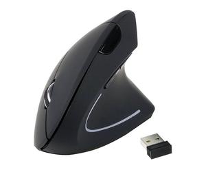 Equipaggia 245110 Mouse wireless ergonomico 1600 DPI nero