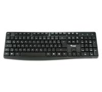 Equipaggia 245210 tastiera USB QWERTZ Tedesco Nero NEW