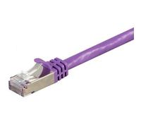 Equipaggia Cavo di Rete RJ45 S/FTP Platino Halogen Free Cat.6A Viola 2m
