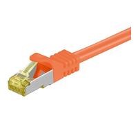 Equipaggia Cavo di Rete RJ45 S/FTP Schermato Halogen Free Cat.6A Arancione 1m