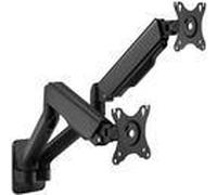 Equipaggia la parentesi a parete a doppio monitor da 17 "-32" - 18 kg - 43,2 cm (17 ") - 81,3 cm (32") - 75 x 75 mm - 100 x 100