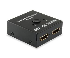 Equipaggia lo switch 2x switch/splitter bidirezionale HDMI 4k