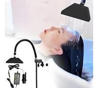 Equipaggiamento per Spa della Testa Portatile, Portapacchi per la circolazione dell'Acqua per Salone per Capelli, Pioggia di Doccia a Cascata Regolabile a 360 °, velocità Regolabile da 60 cm,