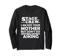 Equipaggio di Addio al Celibato Non Sono Tua Madre Tech Crew Maglia a Manica